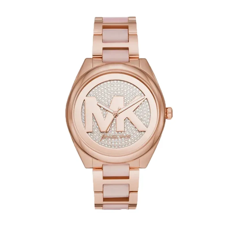 Michael Kors Quartz Janelle Rose-Tone Ladies Watch- MK7089